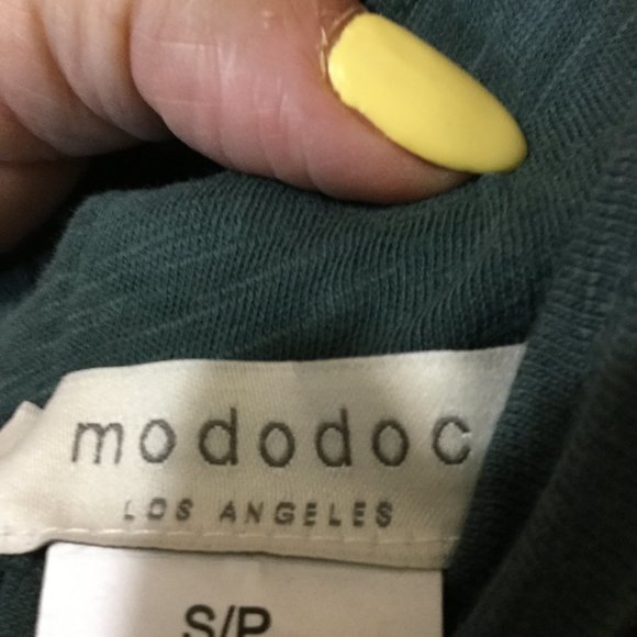 NWT Mododoc 100% cotton tiered midi/maxi skirt beautiful grey/green/blue color - Picture 5 of 5